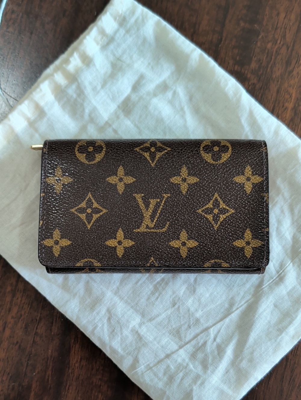 Louis Vuitton Brown Monogram Canvas Trifold Wallet